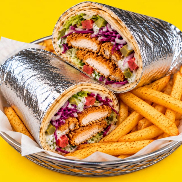 Schnitzel Sandwich.